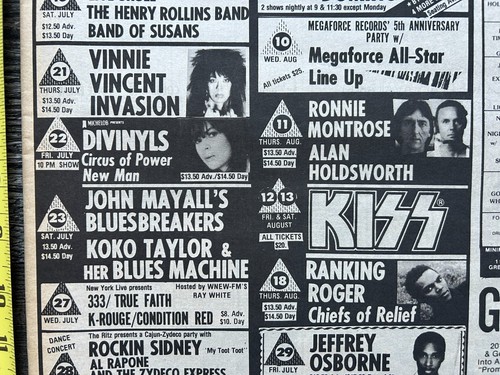 Kiss concert advert - concert,